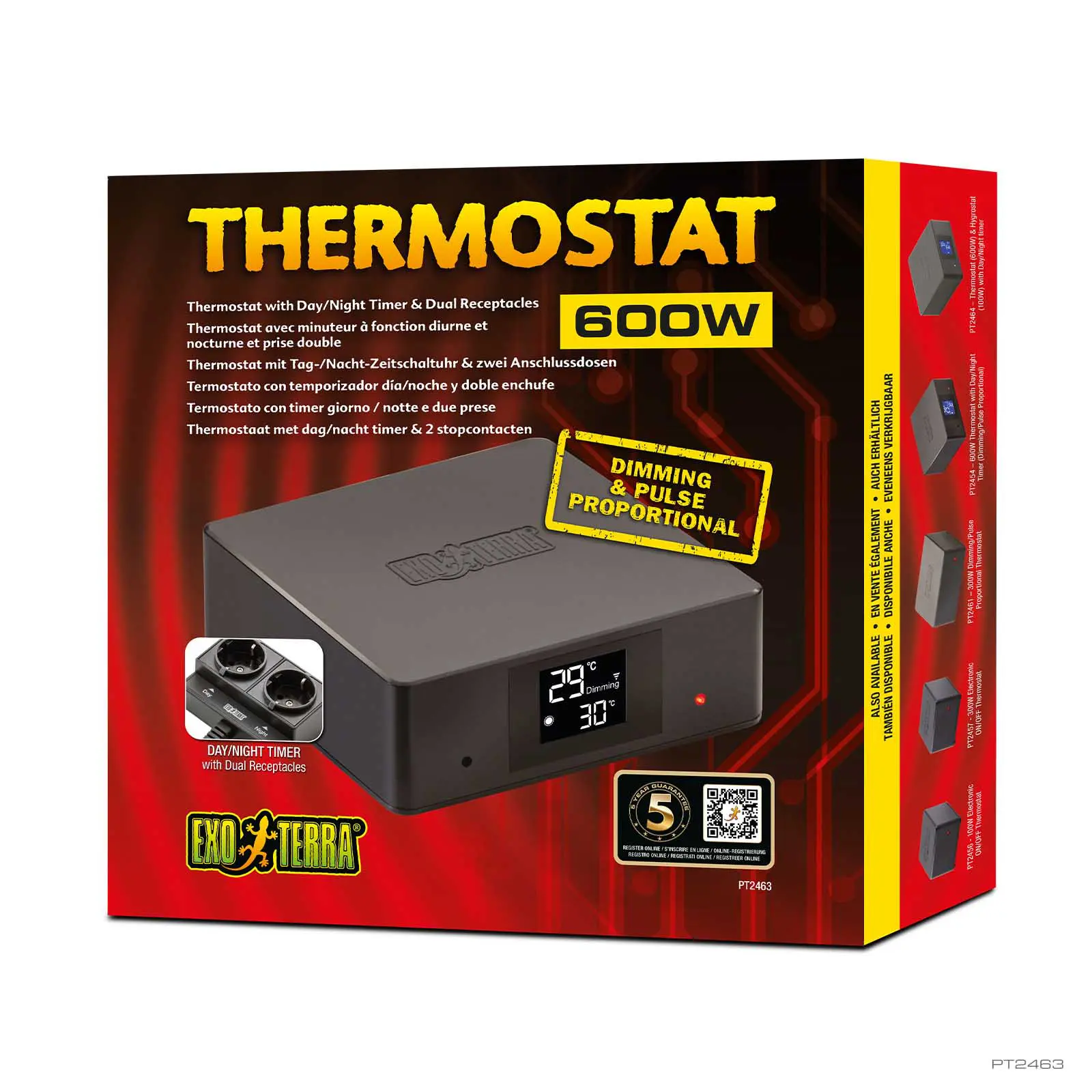 Exo Terra Thermostat 600 W Dual Stik